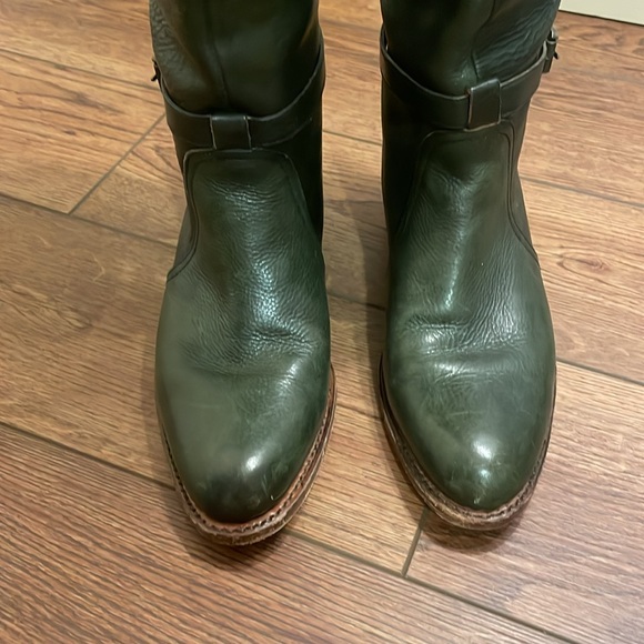 Frye Women's Heeled Boots in Dark Green - Picture 9 of 14